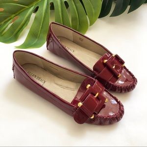 Ellen Tracy Red Notes Flat Loafer Moccasins